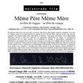 9 maggio 2008, locandina per la proiezione di Même Père Même Mère con la Malastrada.film.
