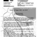 16 maggio 2008, locandina per la proiezione di A Song for Peace, con le Nuove Tribù Zulu.