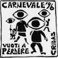 Autoadesivo linoleografato per il Carnevale 1996.