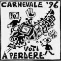 Autoadesivo linoleografato per il Carnevale 1996.