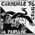 Autoadesivo linoleografato per il Carnevale 1996.
