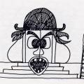 Portone dipinto. Illustrazione dal libro.