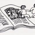 Girotondo dal libro. Illustrazione dal libro.