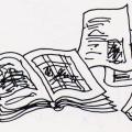 Pagine dal libro. Illustrazione dal libro.