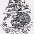 Il mondo spremuto dai potenti. Illustrazione dal libro.