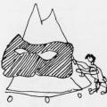 Il Vesuvio. Illustrazione dal libro.
