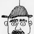 Una faccia. Illustrazione dal libro.
