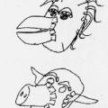 Maschere. Illustrazione dal libro.

