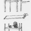 Come realizzare uno scaffale per attrezzare un laboratorio. Illustrazione dal libro.
