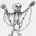 La morte. Illustrazione dal libro.
