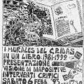 Locandina linoleografata per la presentazione del libro 