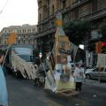 San Ghetto martire, per niente provato, approda a Corso Umberto, Napoli EuroMayDay 2005. ph. Aniello Gentile.
