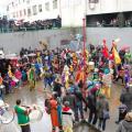 Incurante della pioggia, il 30° Corteo di Carnevale di Scampia invade il Lotto P, Domenica 19 febbraio 2012. ph. Riccardo Capecci.