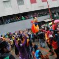 Incurante della pioggia, il 30° Corteo di Carnevale di Scampia invade il Lotto P, Domenica 19 febbraio 2012. ph. Ylania De Marco.