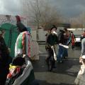 Conclusione del 30° Corteo di Carnevale di Scampia al Campo rom, Domenica 19 febbraio 2012. ph. Aniello Gentile.