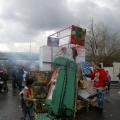 Si prepara il falò conclusivo del 30° Corteo di Carnevale di Scampia, Domenica 19 febbraio 2012. ph. Rosario D