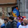 Lo stendardo della Banda Baleno al 32° Corteo di Carnevale di Scampia, Domenica 2 marzo 2014. Ph. Aniello Gentile.