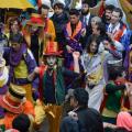Murghe e colori al Lotto P per il 32° Corteo di Carnevale di Scampia, Domenica 2 marzo 2014. Ph. Aniello Gentile.