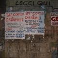 Manifesti del 34° Corteo di Carnevale di Scampia. Ph. Martina Pignataro.