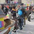 Il ciclocarro del Centro Territoriale Mammut al 34° Corteo di Carnevale di Scampia, domenica 7 febbraio 2016. Ph. Silvana Giannotta.
