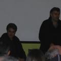 Il regista Fabio Grimaldi e il gruppo Non tacere, al cineforum settimanale, venerdì 7 marzo 2008. ph. Martina Pignataro.