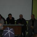 Don Roberto Sardelli e il gruppo Non tacere, al cineforum settimanale, venerdì 7 marzo 2008. ph. Martina Pignataro.