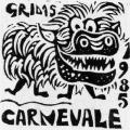Autoadesivo linoleografato per il Carnevale 1985.