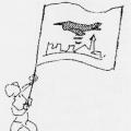 Bandiera. Illustrazione dal libro.
